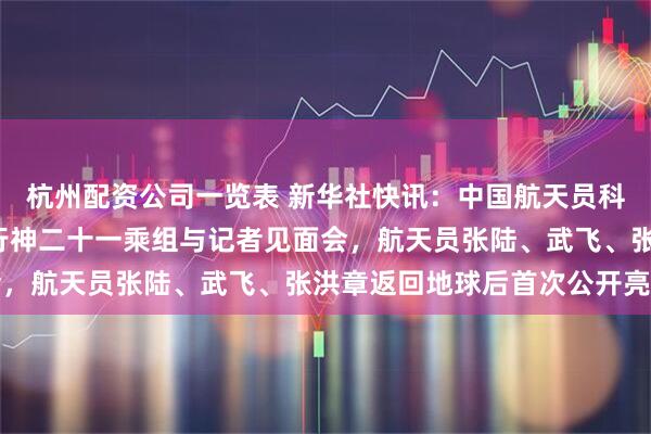 杭州配资公司一览表 新华社快讯：中国航天员科研训练中心5日在京举行神二十一乘组与记者见面会，航天员张陆、武飞、张洪章返回地球后首次公开亮相